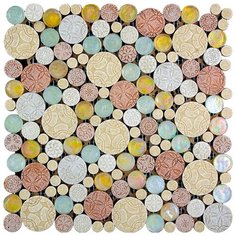 MOK-006 Мозаика из стекла и агломерата Natural Fusion бежевый светлый