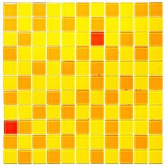 CPM-205-6 Стеклянная мозаика Natural Color palette желтый оранжевый красный квадрат