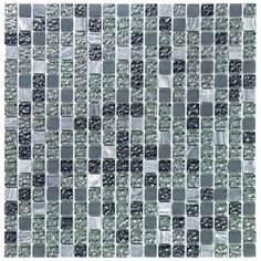 PST-002 Мозаика из стекло мрамор Natural Pastel серый квадрат