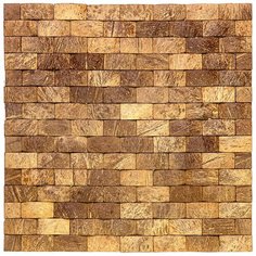 CCNP-054 Мозаика из Кокоса Natural Coco коричневый прямоугольник матовый