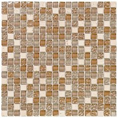 PST-001 Мозаика из стекло мрамор Natural Pastel бежевый квадрат