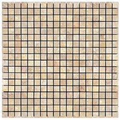 M036-15T Мозаика из мрамора Emperador light Natural Adriatica бежевый светлый квадрат