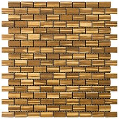 BM-18-E Мозаика из бамбука Natural Bamboo бежевый коричневый прямоугольник