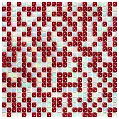 TC-27 Мозаика из стекла Natural Flex красный квадрат глянцевый