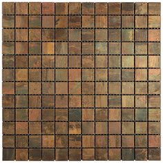 MM-02 Мозаика из металла Natural медь квадрат