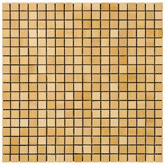 BM-10-15 Мозаика из бамбука Natural Bamboo бежевый квадрат