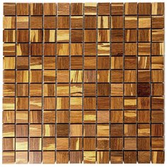 BM-13-23 Мозаика из Бамбука Natural Bamboo бежевый коричневый квадрат матовый
