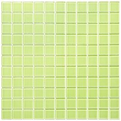 A-045 Стеклянная мозаика Natural Color palette зеленый квадрат глянцевый