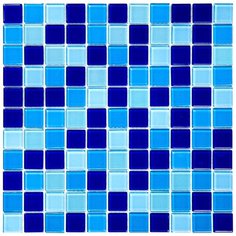 CPM-219-2 Мозаика из стекла Natural Color Palette голубой синий квадрат