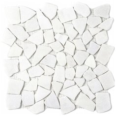 7M001-ML Мраморная мозаика Natural Paladium белый светлый камень матовый