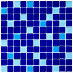 CPM-219-1 Мозаика из стекла Natural Color palette синий темный квадрат глянцевый