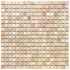 M099-15P Мозаика из мрамора Natural Adriatica бежевый квадрат глянцевый