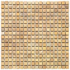 M097-15T Мозаика из мрамора Natural Adriatica бежевый квадрат матовый