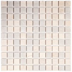 M025-25T Crema Marfil Мозаика из натурального камня Natural Adriatica бежевый светлый квадрат матовый
