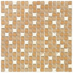 PST-010 Мозаика из стекло мрамор Natural Pastel бежевый квадрат