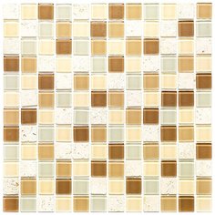 MSD-419 Мозаика из стекло мрамор Natural Madras бежевый светлый квадрат