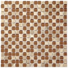 4PST-013 Мозаика из стекло мрамор Natural Pastel оранжевый квадрат