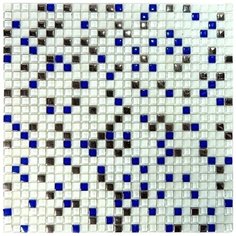 Голубая мозаика плитка для ванной VHL-02 Glasgow Vidromar Natural Mosaic