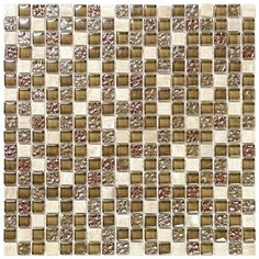 PST-024 Мозаика из стекло мрамор Natural Pastel бежевый квадрат