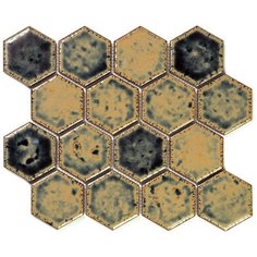 Hexa-29-4 Испанская керамическая шестигранная мозаика Gaudi Hexa бежевый Natural Mosaic
