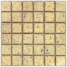 Rust-23-4 Испанская керамическая мозаика Gaudi Rustico бежевый светлый квадрат Natural Mosaic