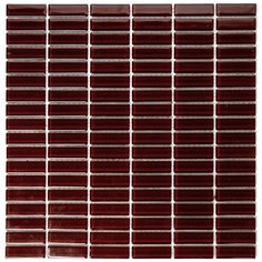 SML-224 Стеклянная мозаика Natural Spectrum коричневый темный прямоугольник глянцевый