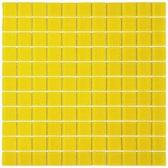 A-051M Стеклянная мозаика Natural Color palette желтый квадрат глянцевый