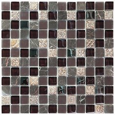 BDA-2301 Мозаика из стекло мрамор агломерат Natural Inka квадрат