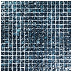 BSA-14-15 14.5x14.5 Мозаика из стекла Natural Crystal голубой темный квадрат глянцевый