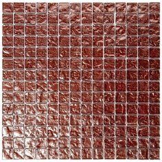 BSA-17-20 Стеклянная мозаика Natural Crystal коричневый квадрат глянцевый