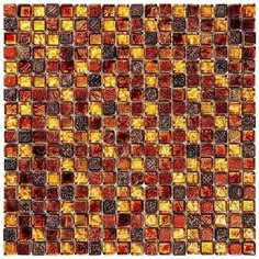 BDA-1507 Мозаика из стекло мрамор агломерат Natural Inka коричневый темный квадрат