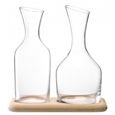 Набор из кувшинов для вина и воды на деревянной подставке 1.2 л/1.4 л Lsa