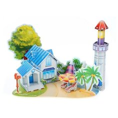 3D пазл из пенокартона романтический пляж (39 деталей) Funny