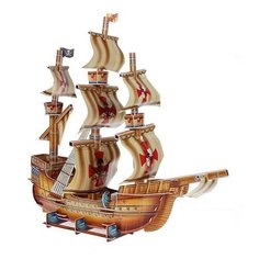 3D пазлы из пенокартона пиратский корабль (79 деталей) Funny