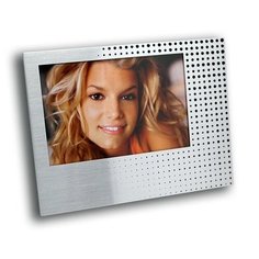 Фоторамка металлическая, рамка для фотографии 10х15, горох, серебряная GF 4949