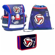 Ранец Belmil Classy Red Blue Football с наполнением