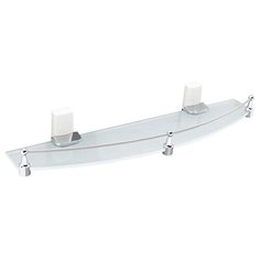 Полка стеклянная с бортиком WasserKRAFT Leine K-5044W