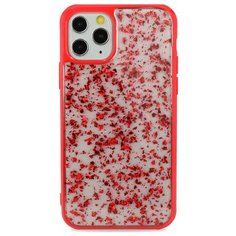 Чехол для iPhone 11Pro Sparking foil силикон+гель (Красный) Pastila