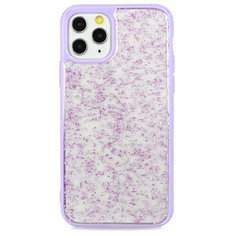 Чехол для iPhone 11Pro Sparking foil силикон+гель (Сиреневый) Pastila