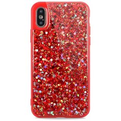 Чехол для iPhone X/XS Twink shine силикон+гель (Красный) Pastila