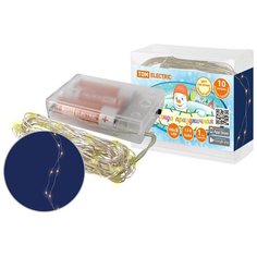 Гирлянда светодиодная "Роса100" 100LED, 10м, 3000К, 3хАА, TDM