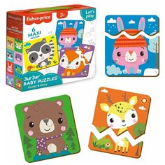 Пазл для малышей от 1 года Vladi Toys, зигзаг Frisher-Price "Лес" 15 эл.