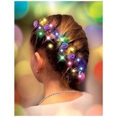Симфония света - 15 нанодиодов" Набор для украшения прически: светодиодная гирлянда 15 нанодиодов + 5 заколок Glos