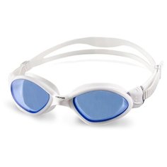 Очки для плавания HEAD TIGER MID для узкого лица, Цвет - Белый/голубой