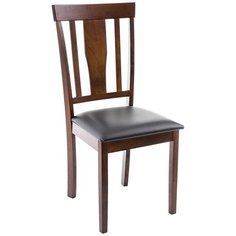 Стул Woodville Reno, дерево/искусственная кожа, цвет: dirty oak/black