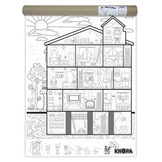 Knopa Раскраска огромная. Дом Кнопы