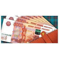 Открытка-конверт 5000 рублей (ФС) 2-16-2227А МИР ОТКРЫТОК