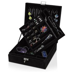 Шкатулка для хранения украшений большая S2023-Black Leader