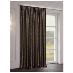 Портьера ТД Текстиль Молния канвас 200*270 коричневый