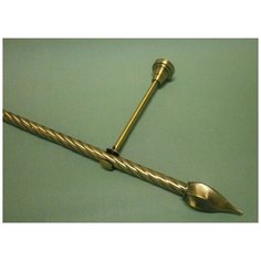 Карниз витой однорядный Твистер (160 см, Антик) Мастер Плюс